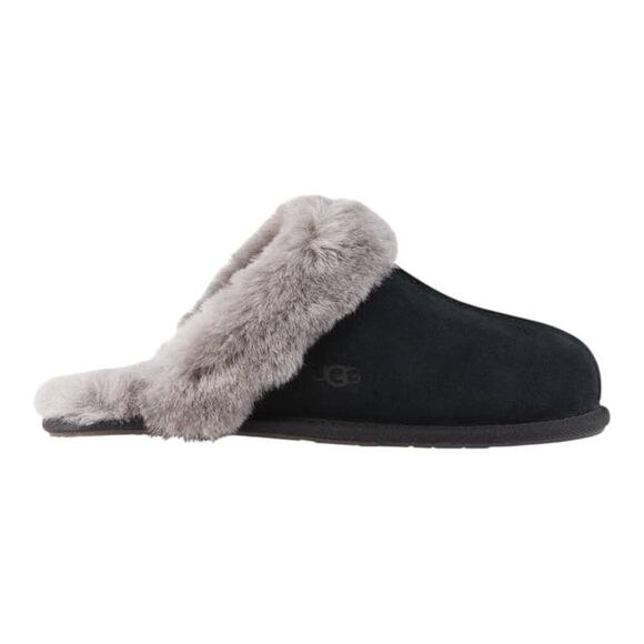 UGG Women’s Black/Grey Scuffette II Suede Slippers/ House Shoes | NEW/NIB!! - Picture 2 of 15